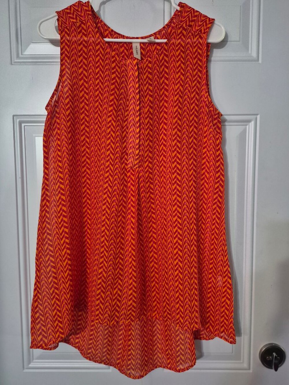 Tacera Summer Top. Sheer, Medium